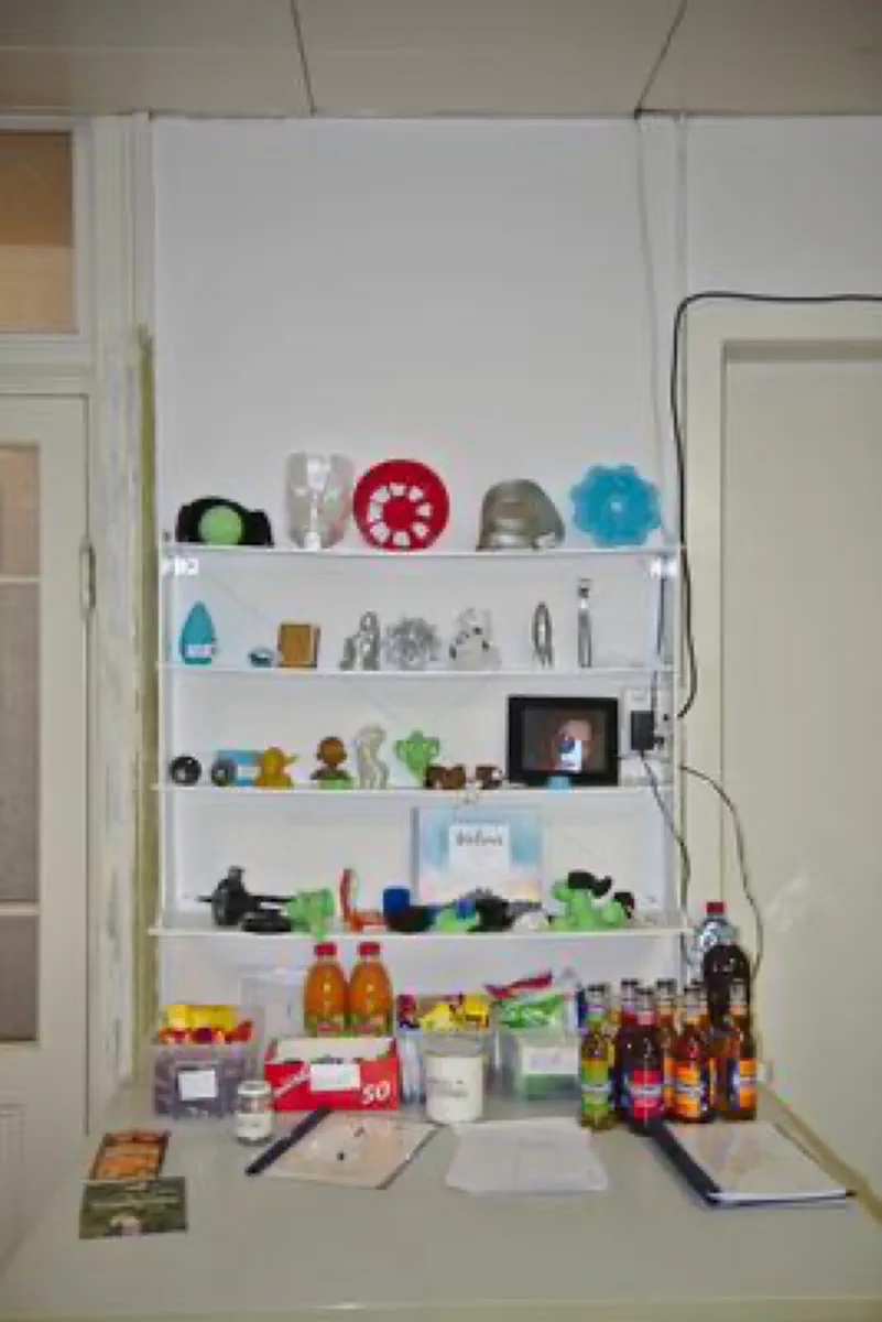 The Dali shelf of things and our snack bar The Dali shelf of things and our snack bar