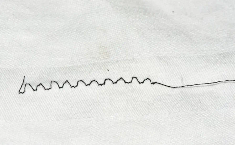 This seam was made with the home-made disc This seam was made with the home-made disc