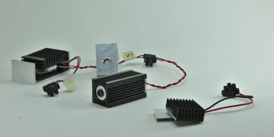A small laser. A small laser.