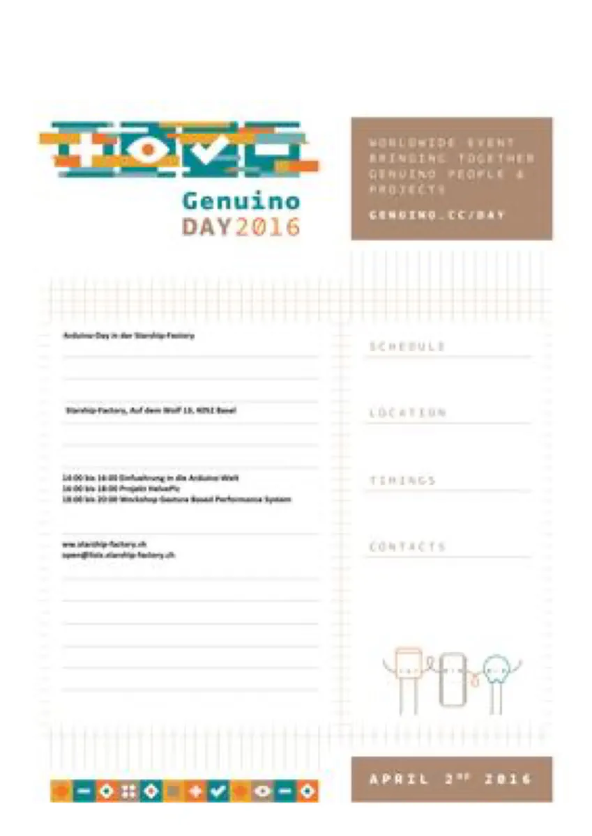 Arduino Day flyer Arduino Day flyer